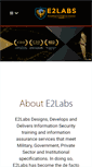 Mobile Screenshot of e2-labs.com